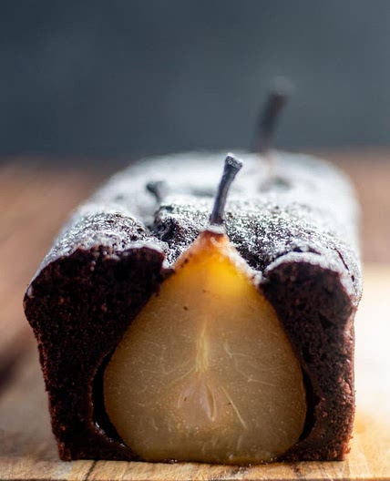 Chocolate Spiced Pear Cake