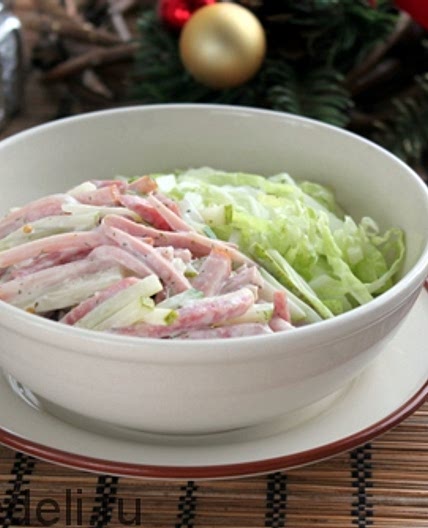 Салат швейцарский новогодний