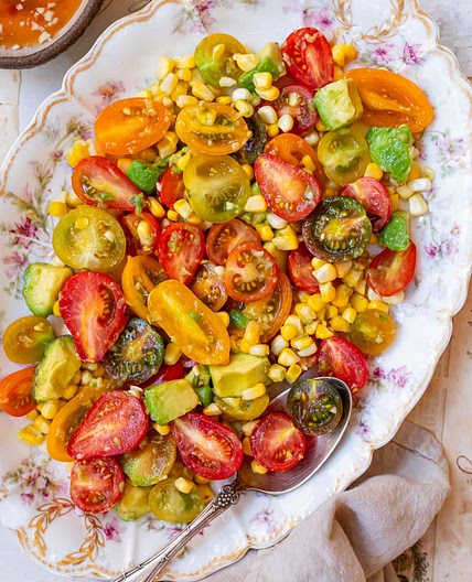 15-Minute Vietnamese Inspired Tomato Corn Salad