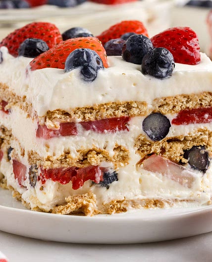 Mixed Berry Icebox Cake