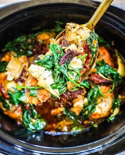 Crock Pot Tuscan Chicken