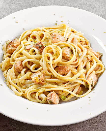 Salmon Spaghetti Carbonara