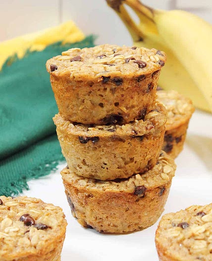 Banana Oatmeal Chocolate Chip Muffins