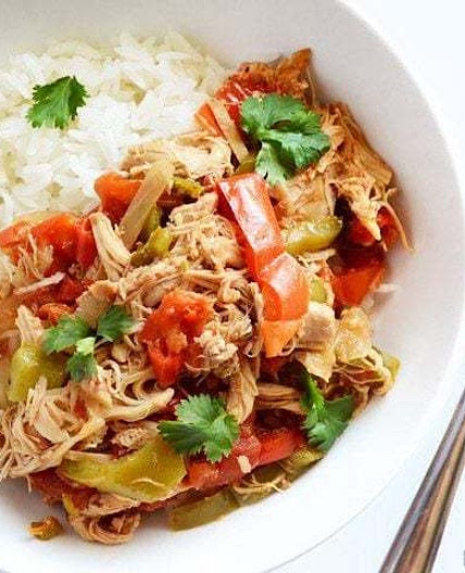 Slow Cooker Chicken Ropa Vieja