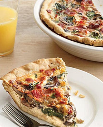 Mushroom, Gruyère & Spinach Quiche