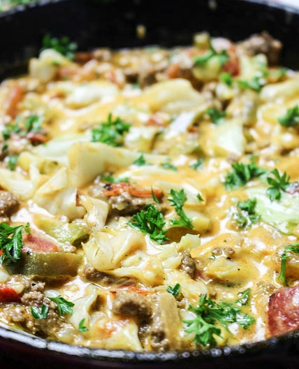 Cheesy Cabbage Creole