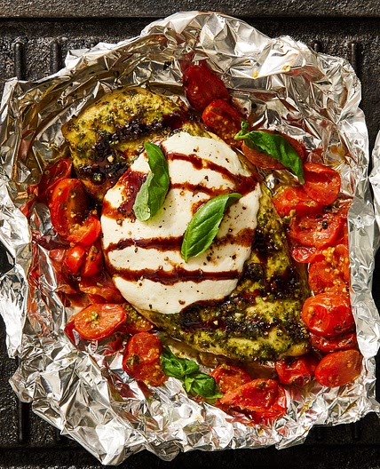 Caprese Chicken Foil Packs