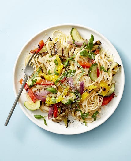 Grilled Ratatouille Linguine
