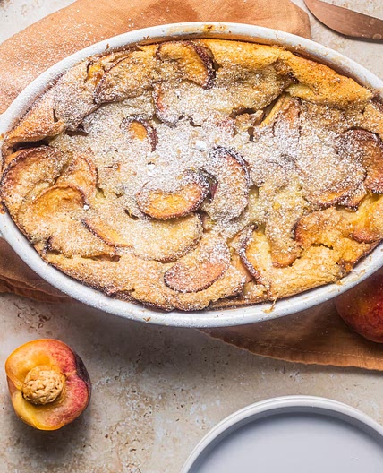 Fresh Peach Clafoutis