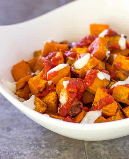 Sweet Potato Patatas Bravas