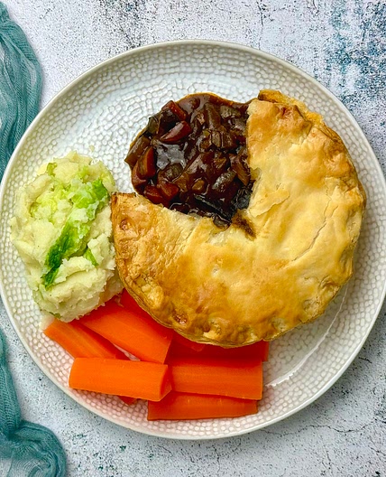 Mushroom and Guinness Pie