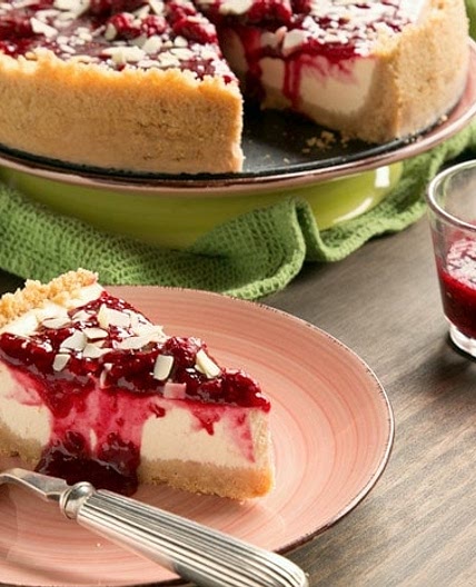 New York style Raspberry Cheesecake