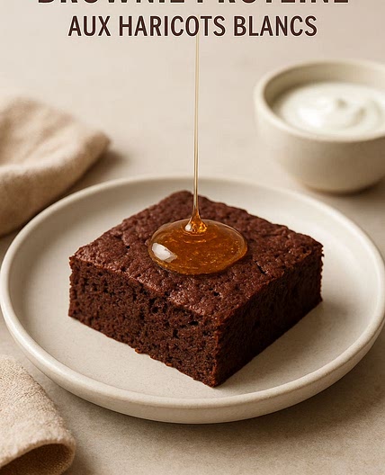 Brownie Protéiné aux Haricots Blancs
