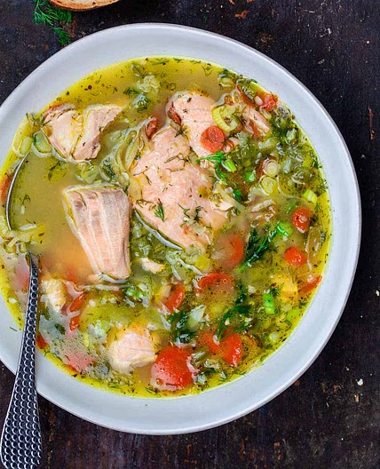 Easy Salmon Soup