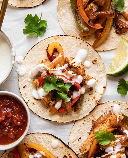 The BEST Chicken Fajita Tacos