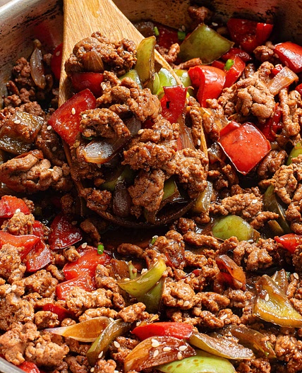 Ginger Ground Beef Stir Fry