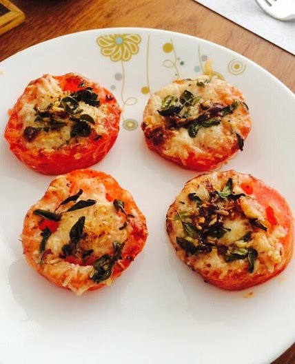 Receita de Tomate recheado com bacon