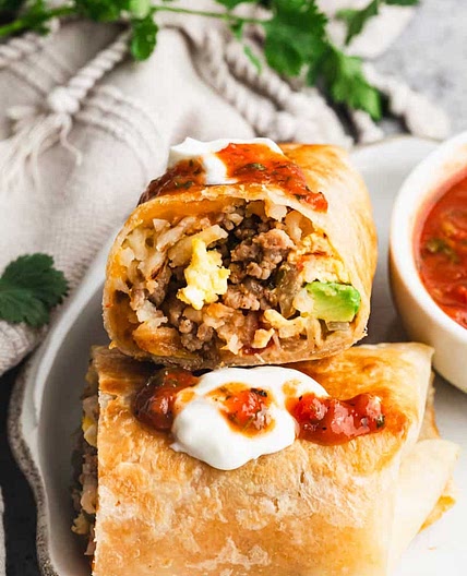 Freezer Breakfast Burritos