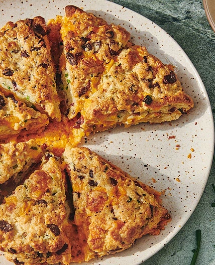 Bacon Cheddar Chive Scones