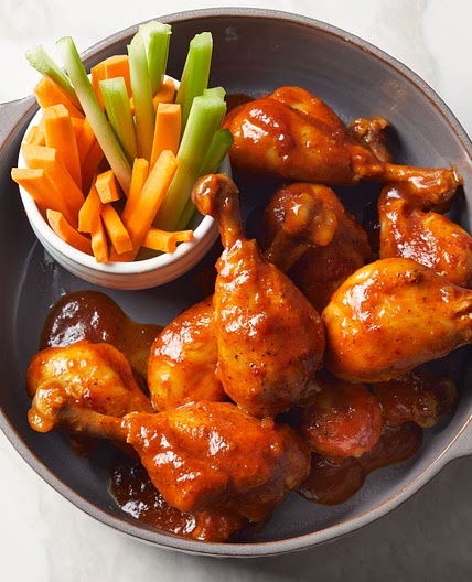 Slow-Cooker Bourbon BBQ Chicken Drumsticks