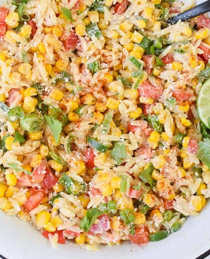 Mexican Street Corn Orzo Pasta Salad