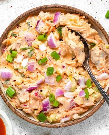 Healthy Buffalo Ranch Chicken Salad