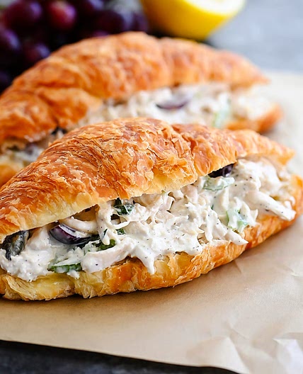 Chicken Salad Croissant Sandwiches