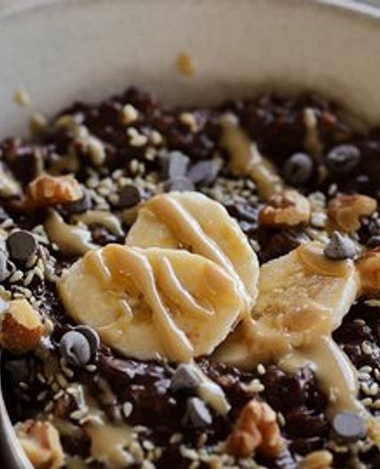 Chocolate Banana Buckwheat Porridge