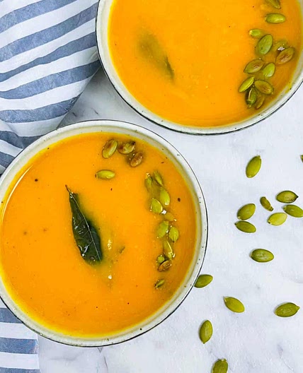 Curried Butternut Squash Soup in Instant Pot