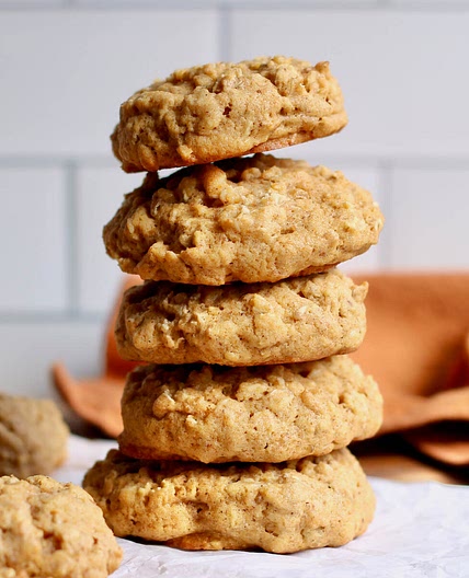 Sourdough Pumpkin Oatmeal Cookies