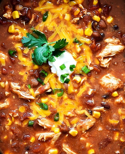 Slow Cooker Chicken Taco Soup