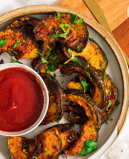 Air Fryer Kabocha Squash Fries (vegan + gluten free)