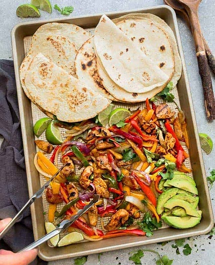 Sheet Pan Chicken Fajitas