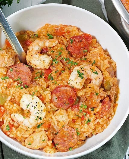 Instant Pot Jambalaya (Sausage, Chicken and/or Shrimp)