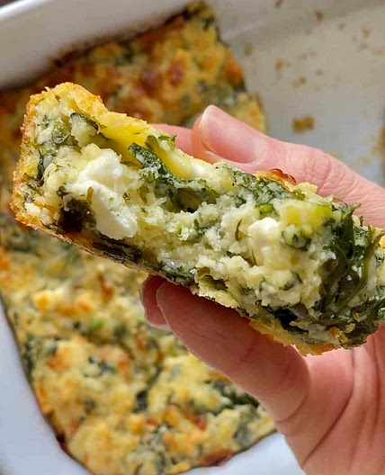 Spinach and Feta Brownies