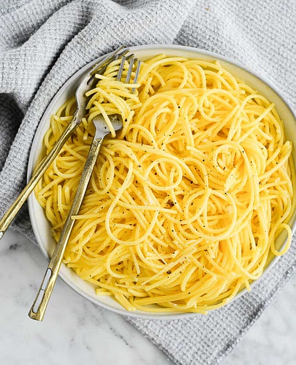 Lemony Garlic Parmesan Pasta