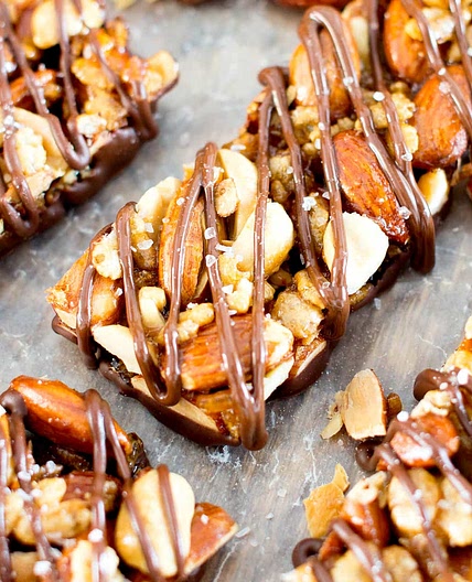 Homemade Dark Chocolate Sea Salt KIND Nut Bars (Gluten Free, Vegan, Dairy-Free, Protein-Packed)