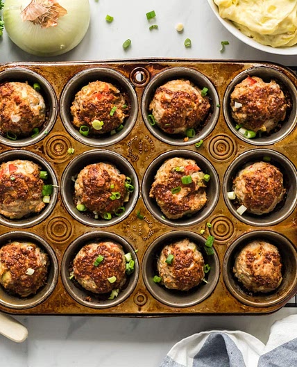 BBQ Meatloaf Muffins