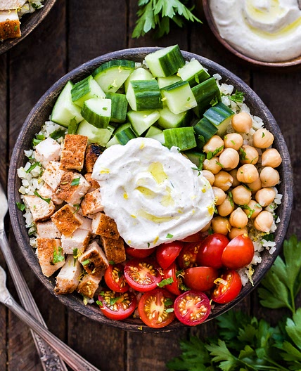 Healthy Chicken Shawarma Bowls