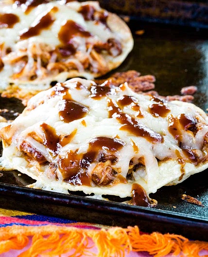 Easy BBQ Chicken Tostadas
