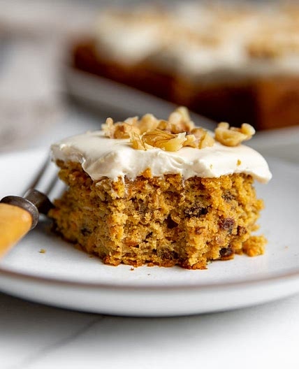 Gluten Free Carrot Cake with Maple Cream Cheese Frosting (Grain Free, Sugar Free, Vegan Option)