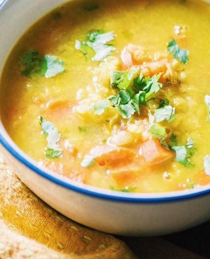 Spiced Carrot Lentil Soup