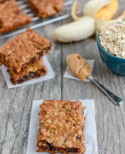 Easy Banana Oat Bars