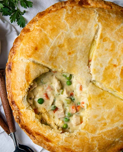 Gluten-Free Chicken Pot Pie with Flaky Crust