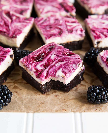 Blackberry Cheesecake Brownies
