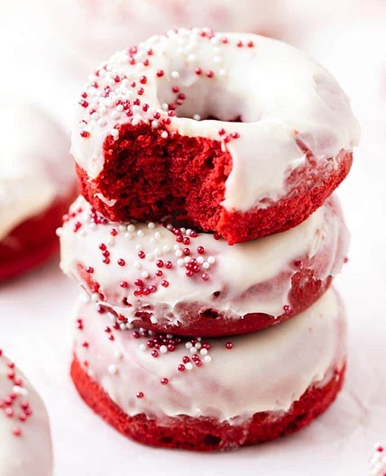 Red Velvet Baked Donuts