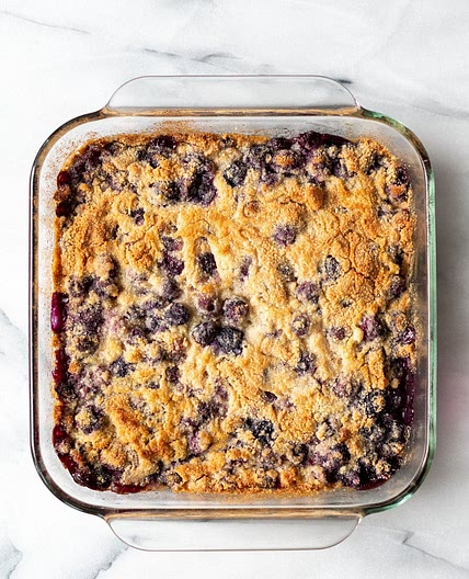 Low Carb Blueberry Dump Cake