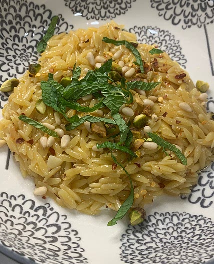 Whipped Feta Lemon Orzo