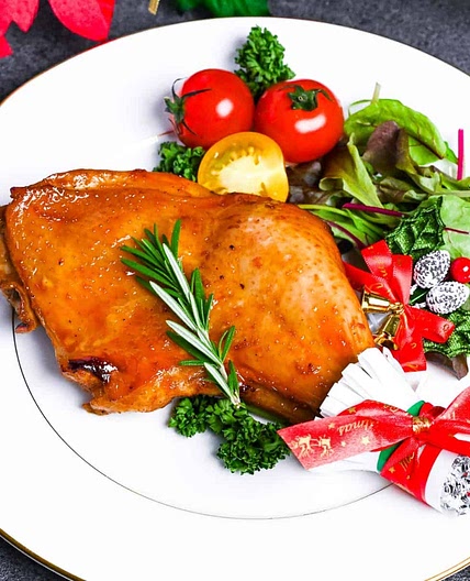 Japanese Christmas Chicken (Soy-Glazed Roasted Chicken Leg Quarters)