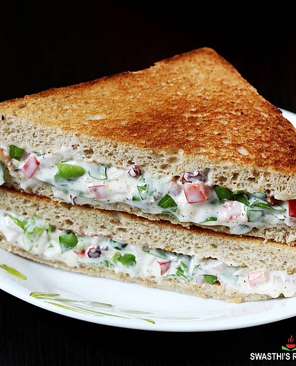 Mayonnaise Sandwich Recipe (Veg Mayo Sandwich)